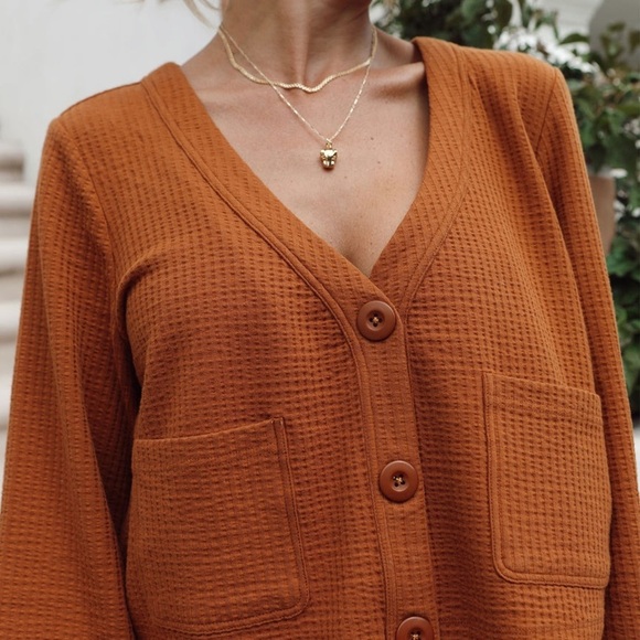L Space Romy Amber Crop Cardigan - Picture 1 of 5